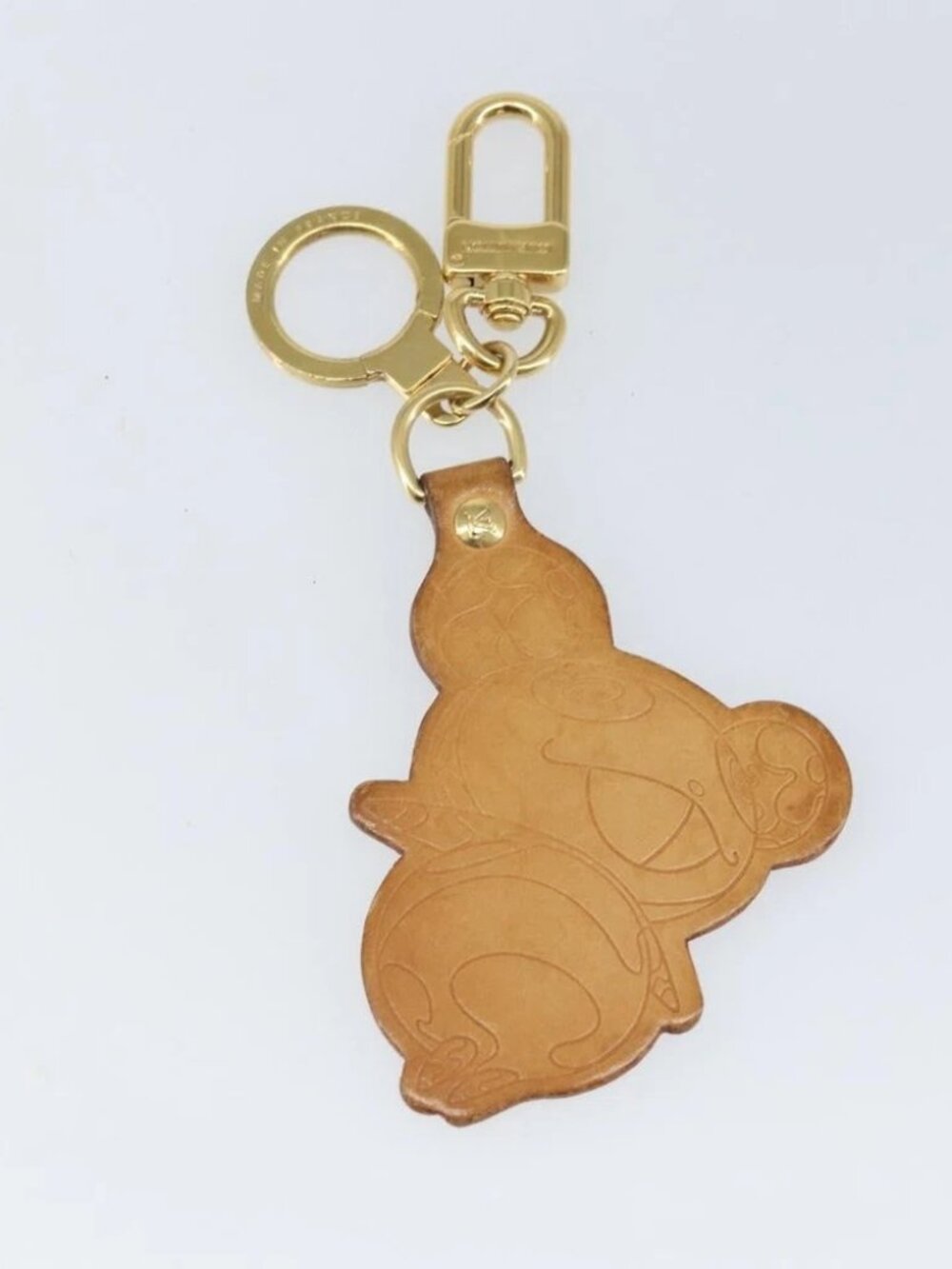 LOUIS VUITTON Takashi Murakami Porte Cles Panda Charm Leather M62637 Auth 172023 - Picture 2 of 8